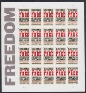 US 4721a Modern Imperf Emancipation Sheet