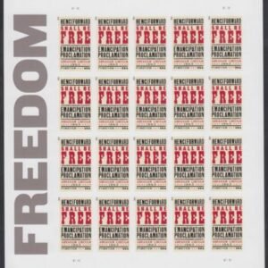 US 4721a Modern Imperf Emancipation Sheet