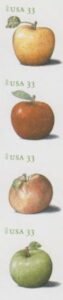 US 4727-30b Modern Imperf Apples Strip of 4