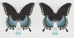 US 4736a Modern Imperf Spicebush Swallowtail Pair