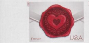US 4741a Modern Imperf Love-Sealing Wax Single