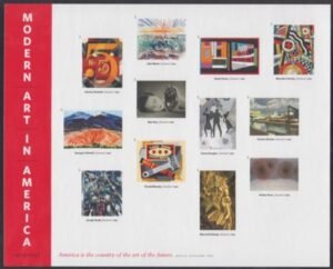 US 4748m Modern Imperf Modern Art M/S