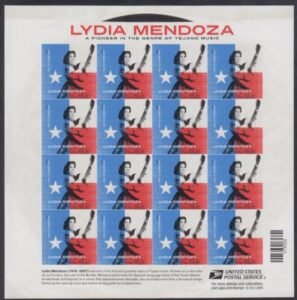 US 4786a Modern Imperf Lydia Mendoza Sheet