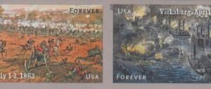 US 4787-8b Modern Imperf Horizontal Civil War Battles Pair