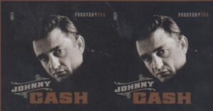 US 4789a Modern Imperf Johnny Cash Pair