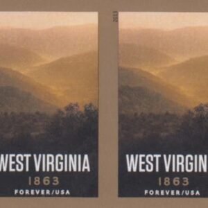 US 4790a Modern Imperf West Virginia Pair