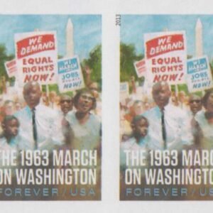 US 4804a Modern Imperf 1963 March Of Wash.DC Pair