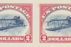 US 4806c Modern Imperf Inverted Jenny Pair