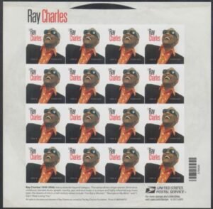 US 4807a Modern Imperf Ray Charles Sheet