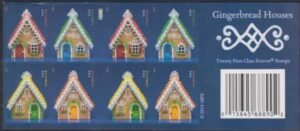 US 4817-20g Modern Imperf Gingerbr. Houses Booklet
