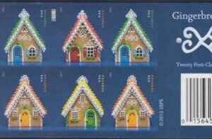 US 4817-20g Modern Imperf Gingerbr. Houses Booklet