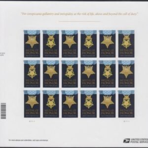 US 4822-23f Modern Imperf Medal Of Honor pr-2013 Sheet