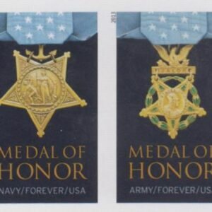 US 4822-23f Modern Imperf Medal Of Honor pr-2013 Pair