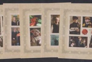 US 4825b-44b Modern Imperf H.Potter Set of 5 Panes