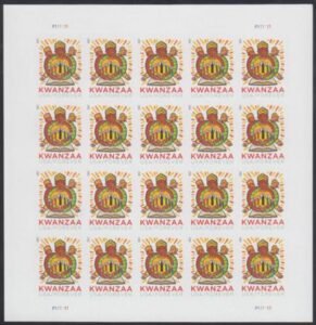 US 4845a Modern Imperf Kwanzaa Sheet
