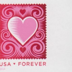 US 4847a Modern Imperf Heart Single