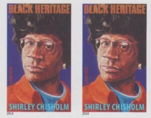 US 4856a Modern Imperf Shirley Chisholm Pair