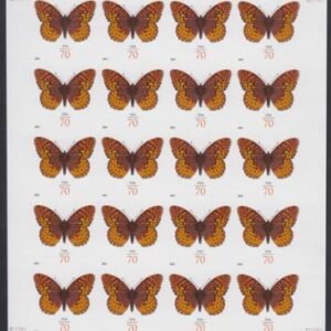 US 4859a Modern Imperf Spangled Fritillary Butterfly Sheet