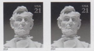 US 4860a Modern Imperf Abraham Lincoln Pair