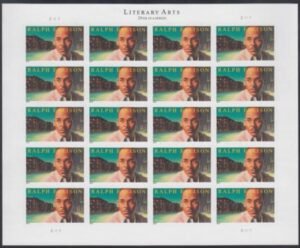 US 4866a Modern Imperf Ralph Ellison Sheet
