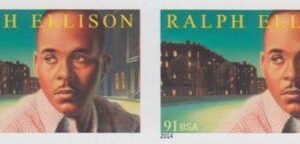 US 4866a Modern Imperf Ralph Ellison Pair