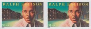 US 4866a Modern Imperf Ralph Ellison Pair