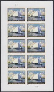 US 4873a Modern Imperf Arizona Memorial Sheet