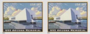 US 4873a Modern Imperf Arizona Memorial Pair