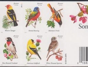 US 4882-91d Modern Imperf Songbirds(10) Booklet