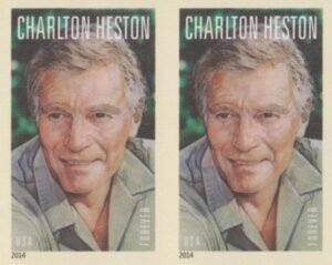 US 4892a Modern Imperf Charlton Heston Pair