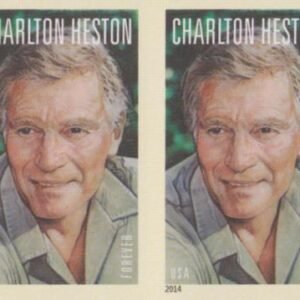 US 4892a Modern Imperf Charlton Heston Pair