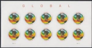 US 4893a Modern Imperf Ocean Temperatures Sheet
