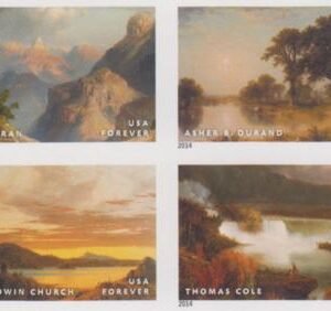 US 4917-20c Modern Imperf Hudson River School Block of 4