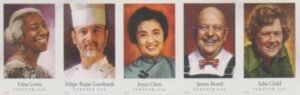 US 4922-26b Modern Imperf Celebrity Chefs H-Strip of 5