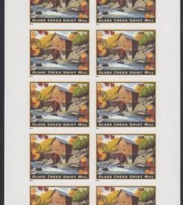 US 4927a Modern Imperf Glade Creek Grist Mill Sheet