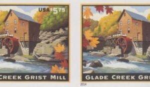 US 4927a Modern Imperf Glade Creek Grist Mill Pair