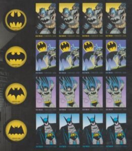 US 4928-35b Modern Imperf Batman Set of Singles