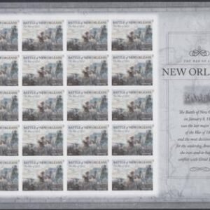 US 4952a Modern Imperf Battle Of New Orleans Sheet