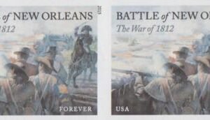 US 4952a Modern Imperf Battle Of New Orleans Pair
