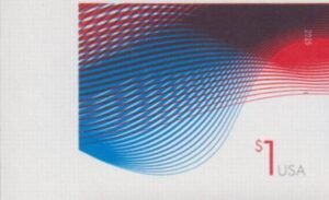 US 4953a Modern Imperf $1 Waves Single