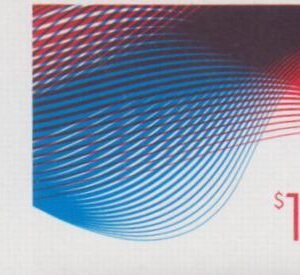 US 4953a Modern Imperf $1 Waves Single