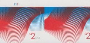 US 4954a Modern Imperf $2 Waves Pair