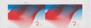 US 4954a Modern Imperf $2 Waves Pair