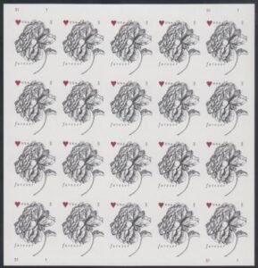 US 4959a Modern Imperf 49¢ Roses Sheet