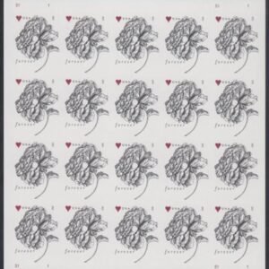 US 4959a Modern Imperf 49¢ Roses Sheet