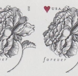 US 4959a Modern Imperf 49¢ Roses Pair