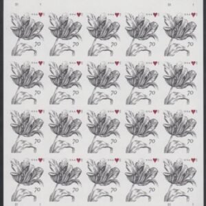US 4960a Modern Imperf 70¢ Tulip Sheet