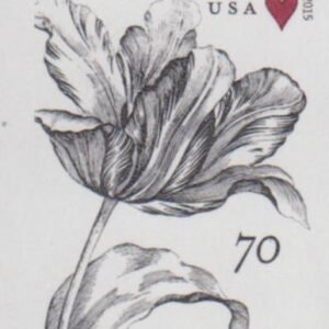 US 4960a Modern Imperf 70¢ Tulip Single