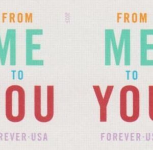 US 4978a Modern Imperf From Me To You Pair