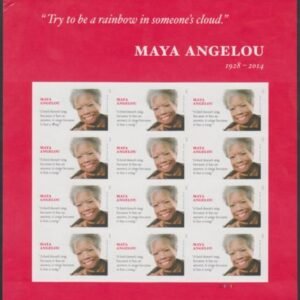 US 4979a Modern Imperf Maya Angelou Sheet